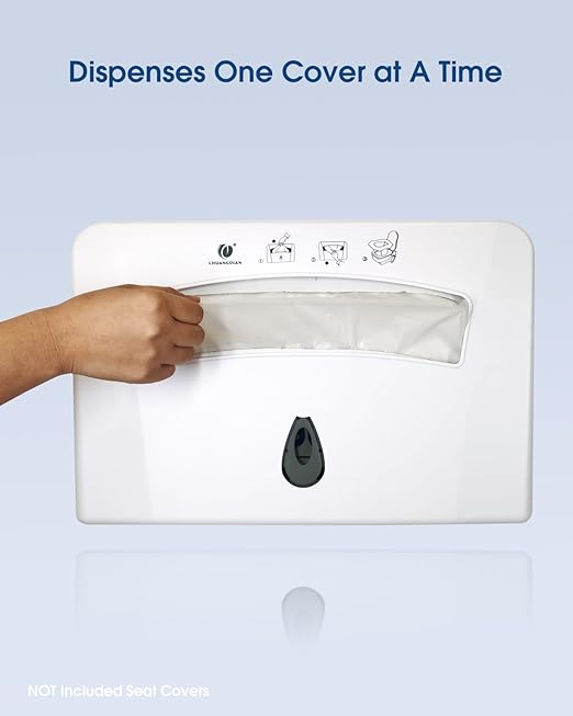 Toilet Seat Cover Dispenser, Wall Mounted Toilet Seat Cover Disposable Paper Holder, Half Fold for Commercial&Residential Use, CHUANGDIAN, Dark Grey