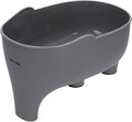 Vegetable Washing Basket with Elephant Drainage for Fruits, Pasta, Noodles - Kitchen (Gray)