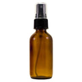 2 fl oz Amber Glass Bottle with Black Spray Cap (12 Pack)
