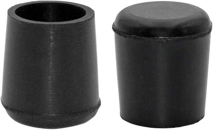 Flyshop Furniture Table Covers, Non-Slip Heavy Duty Rubber Leg Tips, Chair Leg Caps Floor Protector, Round Black 4PCS Size 19mm, 3/4"
