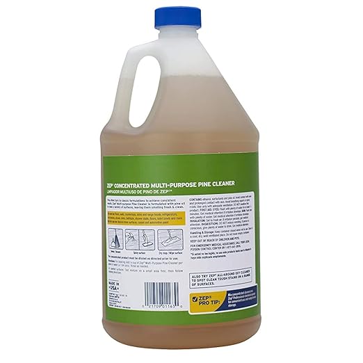 Zep Concentrated Multi-Purpose Pine Cleaner - 128 oz (Case of 4)- ZUMPP128 - Multi-Purpose Cleaner for Professional, Commercial and Household Use, From the Bathroom to Kitchens and Dining Rooms