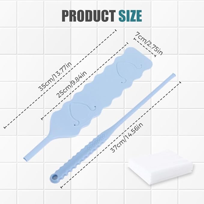 Retractable Gap Dust Cleaner, Bendable Microfiber Duster for Household Flat Duster for Under Appliances, Retractable Gap Dust Cleaning Artifact Extendable Dusters with Nonwoven Fabric (2, Blue)