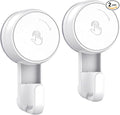 LUXEAR Suction Hooks Powerful Vacuum Suction Shower Hook- Heavy Duty Hangers Waterproof Wall Hooks for Bathroom Kitchen Towel, Robe, Loofah Removable and Reusable Hooks for Bags Coat (2 Pack)