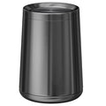 10 L/2.6Gallen,Swing Lid Trash Can,Brushed Stainless Steel Garbage Can with Flipping Lid,for Bathroom, Kitchen,Living Room,Bedroom,Hotel (Black Gold)