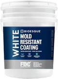 Bioesque Mold Resistant Coating, Water-Resistant, Stain-Blocking, Fast-Drying Formula, White, 5 Gallon (Pack of 1)