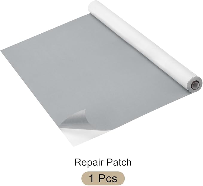 Repair Patches Repair Tape Self-Adhesive DIY Repair Patch Linen Gear Patch for Sofa, Furniture, Chair, Clothing,Tents,35x79 Inch,Grey