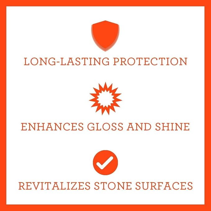 TriNova Granite Sealer & Protectant 18 oz & Gallon Refill Bundle - Guard Your Premium Stone, Enhance Shine, & Protect from Stains
