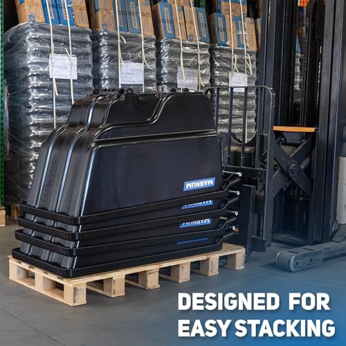 Tilt Truck, 1/2 Cu. Yd. Capacity Dump Cart with Heavy Duty 12” Wheels & 5” Casters & Forklift-able Frame for Jobsites, 850 lbs, Trash Cart with Wheels DUC12T-F-02PK (2-Pack)