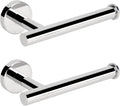 NearMoon Bathroom Toilet Paper Holder, Premium SUS304 Stainless Steel Rustproof Wall Mounted Toilet Roll Holder for Bathroom, Kitchen (2 Pack, Chrome Finish)