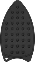 PATIKIL Silicone Iron Rest Pad, Multipurpose Hot Heat Resistant Iron Rest Plate Protective Pad for Ironing Board Hot Resistant Steamer Steam Compact Mat, Black