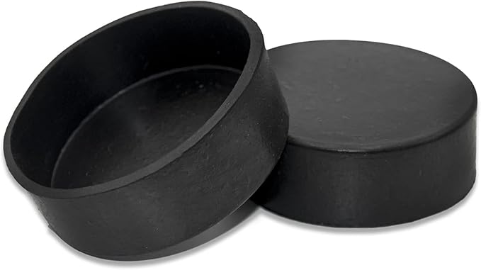 Flyshop Furniture Table Covers Non-Slip Durable Rubber Leg Tips Chair Leg Caps Floor Protector Round Black 4PCS Size 76mm, 3"