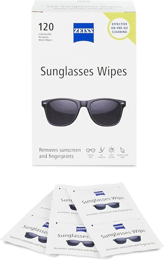ZEISS Pre Moistened Sunglasses Cleaning Wipes 120 Count