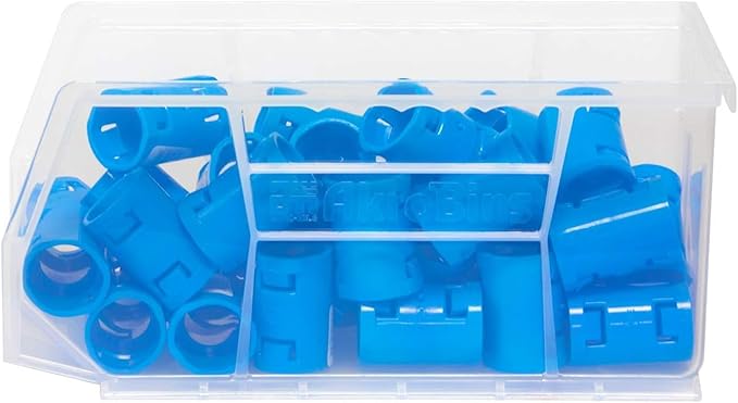 Akro-Mils 30230 AkroBins Plastic Storage Bins, Space-Saving Stackable Bins for Garage, Pantry, Craft Organization, 11-" x 5-" x 5-", Clear, 12-Pack