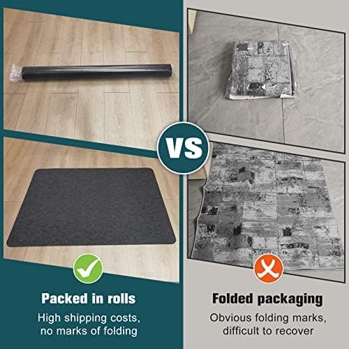 2 Pack Desk Chair Mat for Hardwood Floor & Tile 55"x35" Office Chair Mat for Rolling Chairs Large Anti-Slip-Recyclable Material Computer Chair Rug for Office/Home