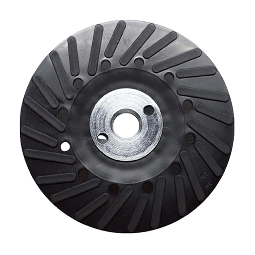 Benchmark Abrasives 4 1/2 Inch Sanding Disc Backing Pads, Resin Fiber Disc Polishing Pad for Grinding, Sanding, Stripping on Wood, Metal, 7/8" Arbor - Angle Grinder Attachments - Grinder Sanding Pad