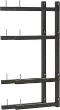 Lumber Storage Rack, Upgrade Cantilever Folding Lumber Rack Wall Mount, Metal 8 Level 32 Inch Plywood Scrap Wood Storage Rack