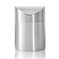 Mini Trash Can, Tiny Desktop Trash Bin with Swing Lid, Stainless Steel Bathroom Countertop Garbage Cans Kitchen Waste Bins with Trash Bag