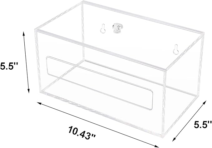 Trash Bag Organizer Dispenser, Acrylic Garbage Bag Holder Dispenser, Trash Bag Roll Dispenser for Wall Mount