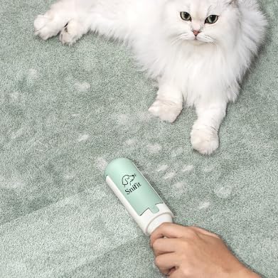 Dog Pet Hair Remover Roller - Reusable Lint Roller Pet Hair Removal Tool for Dog&Cats - Portable Sticky Lint Roller for Clothes, Couch, Bed, Car, Furniture – Travel-Friendly (Red/Black)