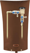 TOHONFOO Backflow Preventer Pipe Insulation Cover (5°F) - Irrigation Sprinkler Valve Insulated Pouch - Water Well Pump Cover - Sturdy 5 Layers for Winter Freeze Protection, 14" W x 26" H, Brown