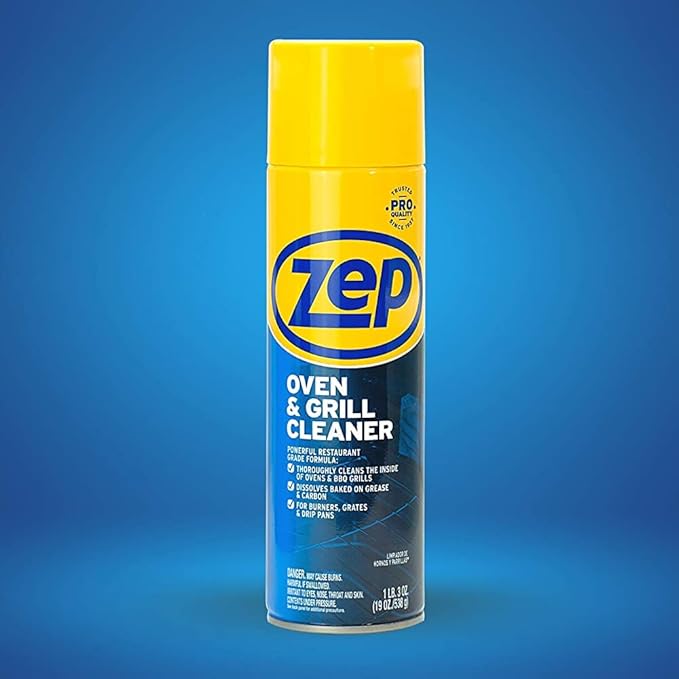 Zep Heavy-Duty Oven and Grill Cleaner - 19 oz (Case of 2) ZUOVGR19 - Dissolves Grease on Contact, on Burners, Grates and Drip Pans