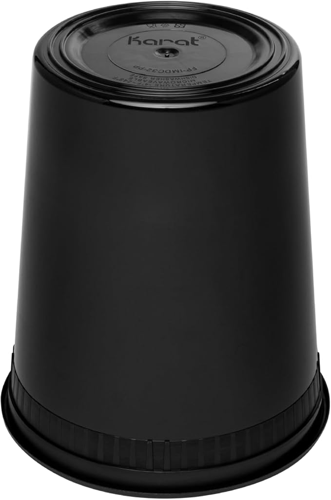Karat [32oz - 240 ct Black PP Injection Molded Round Deli Containers with Lids (FP-IMDC32-PPB)