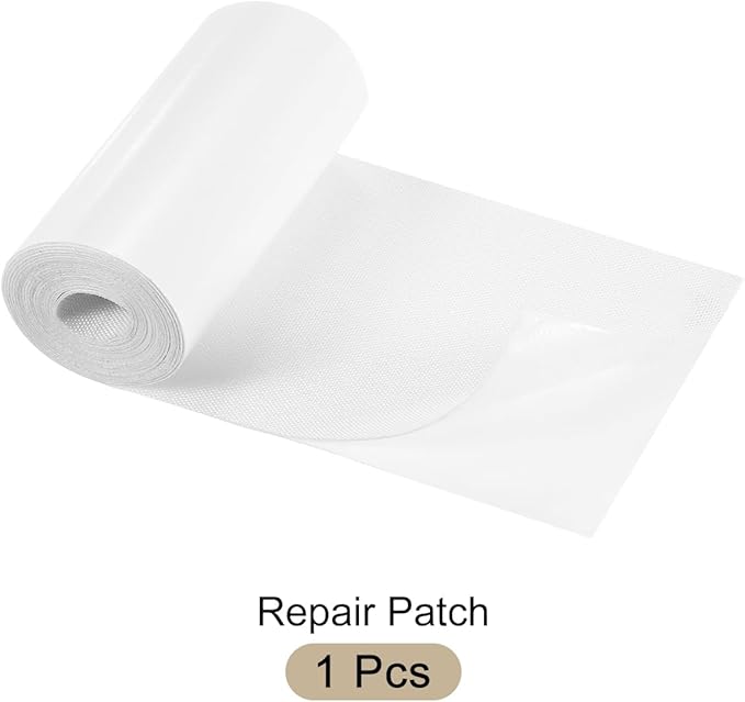 Repair Patches Repair Tape Self-Adhesive DIY Repair Patch Linen Gear Patch for Sofa, Furniture, Chair, Clothing,Tents,3.5x79 Inch,White