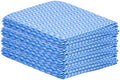 Superio Handy Wipes for Kitchen - Blue Reusable Multi-Purpose Heavy-Duty Cleaning Cloth for House, Bathroom, and Office. Disposable Dish Towel (25)