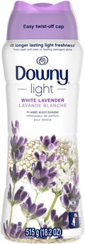 Downy Light Laundry Scent Booster Beads for Washer, White Lavender, 18.2 oz, with No Heavy Perfumes