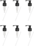uxcell 6 Pcs Soap Dispenser Pump Heads Soap Dispensers Top Pumps Replacement Switch Pumphead for Standard 24/422 Neck Size Lotion Shampoo Bottle, Black