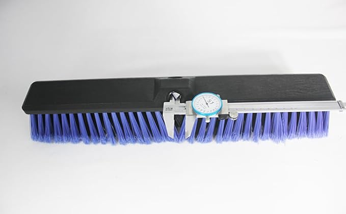 3PCS Push Broom Head Outdoor Large Stiff Bristle Broom Head - Excellent Cleaning Performance - Easy Installation Broom Head(Blue, 18 inches)