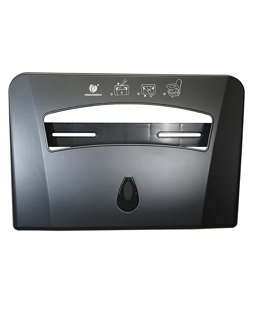 Toilet Seat Cover Dispenser, Wall Mounted Toilet Seat Cover Disposable Paper Holder, Half Fold for Commercial&Residential Use, CHUANGDIAN, Dark Grey