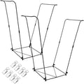 2 Pack Trash Bag Holder, Metal Garbage Bag Holder, 30-45 Gallon Portable Trash Bag Holder Stand, Multi-use Leaf Bag Holder for Yard, Camping, Garden, Lawn