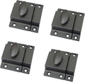 QCAA Traditional Large Oval Turn Cabinet Latch, Solid Brass, 2", for Cupboard & Other Furniture, ORB Oil Rubbed Bronze US10B, 4 Pack, Made in Taiwan