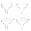 Small Funnels 4 Pack Food Grade Funnel Easily Transfer Liquids Granules Powders Funnels for Kitchen use Filling Bottles Water Bottle Funnel Lotion Essential Oils