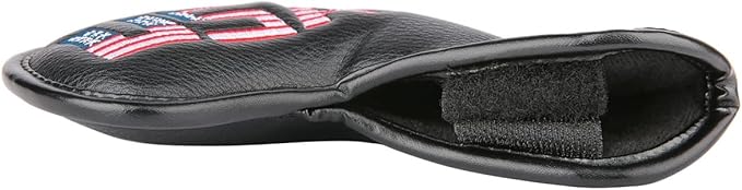 Golf Builder Black Leather USA Golf Club Iron Wedge Head Covers Fit All Brands
