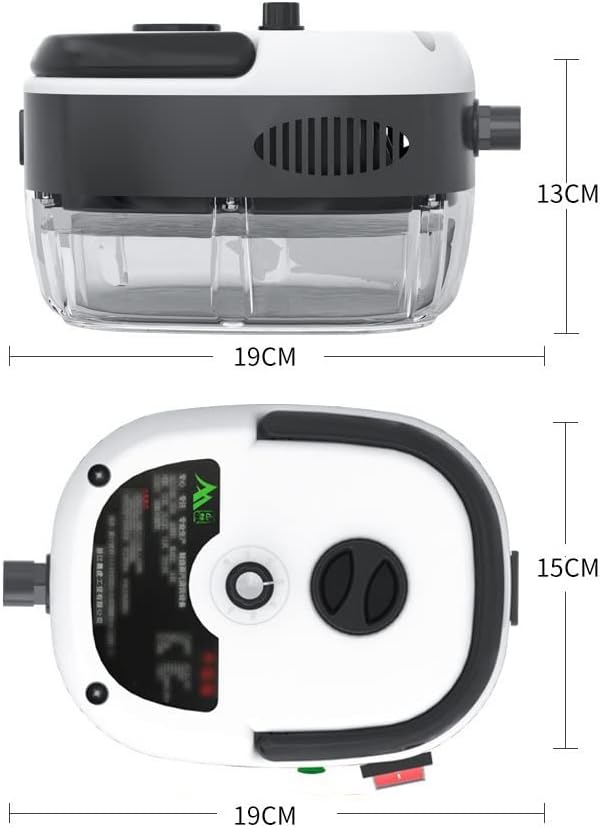 Decdeal Steam Cleaner - 2500W High Temperature Pressurized Handheld Steam Cleaning Machine with Brush Heads and Gloves, for Car Floors Kitchen Furniture Bathroom Windows