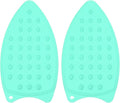 PATIKIL Silicone Iron Rest Pad, 2 Pcs Multipurpose Hot Heat Resistant Iron Rest Plate Protective Pad for Ironing Board Hot Resistant Steamer Steam Compact Mat, Lake Blue