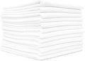The Rag Company - All-Purpose Microfiber Terry Cleaning Towels - Commercial Grade, Highly Absorbent, Lint-Free, Streak-Free, Kitchens, Bathrooms, Offices, 300gsm, 14in x 14in, White (12-Pack)