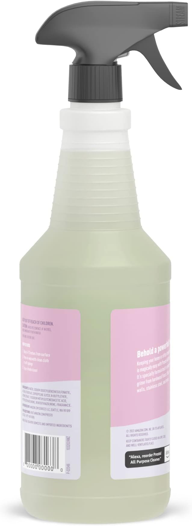 Amazon Brand – Presto! All Purpose Cleaner, Lavender Scent, 32 fl oz, Pack of 2