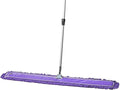 48 Inch Purple Commercial Dust Mop & Floor Sweeper with Extendable Handle – Mop for Hardwood, Tile, and Concrete Floor Cleaning