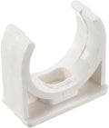 BVO 100 Pcs U-Shaped PVC Water 25mm Pipe Clamps, White, Suitable for 25mm/1inch Pipes, High Strength, Long Service Life