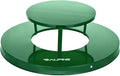 Alpine Industries Outdoor Metal Waste Receptacle Rain Bonnet Lid - Heavy Duty Trash Can - Commercial Trash Receptacle Cover - 38 Gallon Commercial Garbage Can Lid - Green
