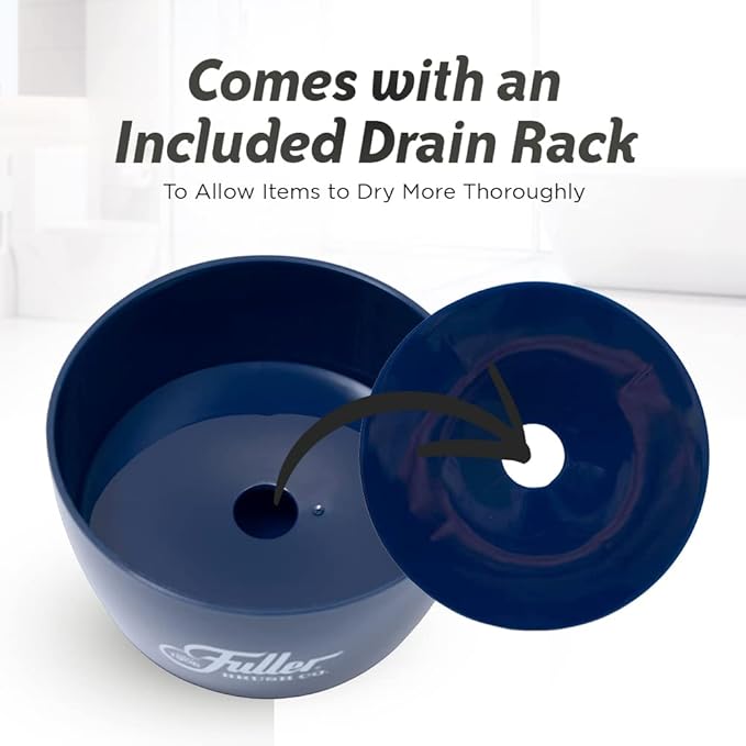 Fuller Brush Handy Holder with Drain Rack – Small Sink Caddy for Organizing Cleaning Sponges & Tools – Removable Drain Tray, Dishwasher Safe – Green