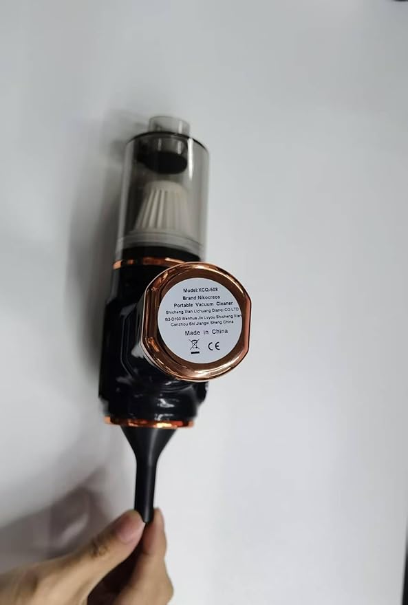 Portable Car Vacuum Cordless Mini Handheld Vacuums Cleaner High Power with LCD Display and Multi-Nozzles, Hand held Cleaners for Car, Home, Office, Sofa, Pet Hair,Keyboard (Black)