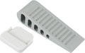 PATIKIL Rubber Door Stoppers for Bottom of Door, Door Wedge Stopper with Holder Sturdy Stackable Doorstop Wall Protector for Home Office Floor Concrete Tile, Gray