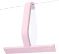 dancemoon JustHang Shower Squeegee for Glass Doors, All-one-Piece Silicone with Built-in Hook Design for Easy Hanging and Cleaning, 10 Inch Pink