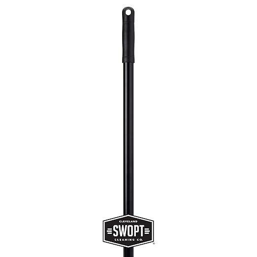 SWOPT Standard 48” Steel Handle – Ergonomic Design Eliminates Loose Handles — Interchangeable with All SWOPT Cleaning Products for More Efficient Cleaning and Storage