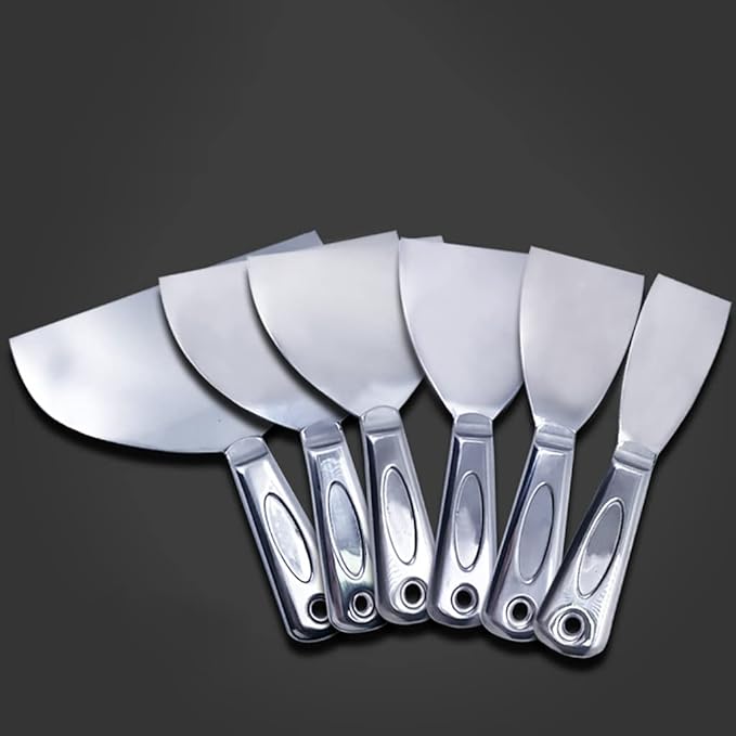 Flex All Stainless Steel Joint Knife Putty Scraper,8-Inch Professional Grade 420 stainless steel, All-Metal, Precision Ground Edge Putty Knife Tape Knife (8")