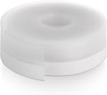 Silicone Weather Stripping Door Seal Strip, 16.4 Feet Self Adhesive Sealing Sticker Sealing Tape for Door Draft Stopper Adhesive for Doors Windows Shower Glass Gaps (Transparent, Width 25mm)